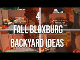 4 Fall Bloxburg Backyard Ideas | Welcome To Bloxburg |