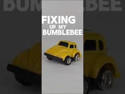 Fixing up my Bumblebee #transformers New tyres for an old toy!