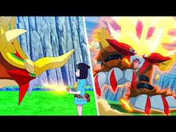 Liko VS Gouging Fire / Entei - Liko Catches Entei - Pokemon Horizons Episode 81 AMV