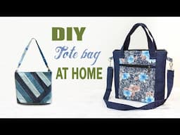 DIY Two Simple Instructions for Homemade Tote Bags