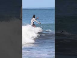 Backside SUP surfing at Blue Zone SUP Surf Retreat in Costa Rica  #surfsup  #standuppaddle