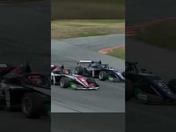 When the wheels interlock 😅 Watch Formula Regional Oceania Championship live soon at motorsport.tv