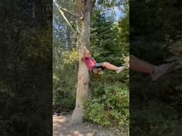 And I Thought I Was Living Dangerous 😬 #hiking #hikingadventures #rvlife #ropeswing #dangerous