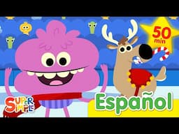 Los Juegos De Los Renos Y Más | Canciones Navideñas Infantiles | Super Simple Español