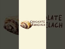 First try at making chocolate rugelach!