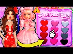 ONLY Wearing VALENTINES COLORS For EVERY THEME... this was bad... | ROBLOX Dress to Impress