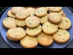 Bakery Style Pista Biscuits बिना अंडे के पिस्ता बिस्किट सिर्फ 20 मिनट में!