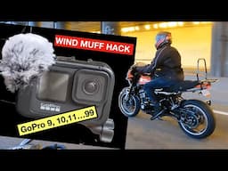 GOPRO Hack to CUT WIND NOISE. WIND MUFF - DEAD CAT filming retro Triumph Bonneville and Kawasaki Z1