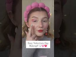 Easy Valentines Day Makeup! #makeuptutorial #valentinesday