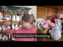 decorating for Valentines Day- VINTAGE style || DIY & IRONSTONE