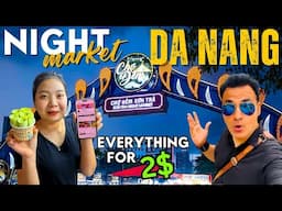 Da Nang Street Food Tour at Son Tra Night Market, Da Nang 🇻🇳 4K Walking Tour | Best Area to stay