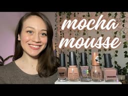 My TOP 5 Mocha Mousse Polishes! 🍫☕️ Trying to Match PANTONE’s Color of the Year for 2025