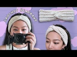 How to Crochet Ribbed Headband Tutorial | Christmas Gift Project