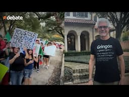 Gringo se gana el cariño de los migrantes mexicanos al apoyar las manifestaciones contra Trump