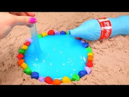 How To Make a Coca Cola Bottle With Kinetic Sand And Slime