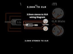 DIY : 3.5mm stereo to Xlr wiring diagram #shorts #audiocables #audiosystem #diy #wiringdiagram