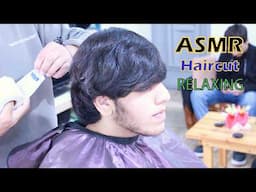 asmr haircut,barber made a relaxing haircut with scissors sounds @StylistElnar