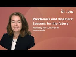 Pandemics and disasters: Lessons for the future