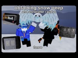 obtaining snow peep | Slap Battles Roblox