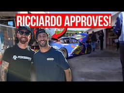 F1 Driver Daniel Ricciardo checks out the Altimaniac