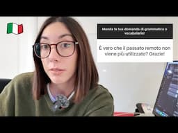 Italian chat: dobbiamo parlare del passato remoto! (Subtitles)