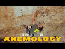 Jonathan Siegrist goes to battle on  "Anemology" (5.15b)