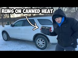 Car Camping in -29 degrees with NEW Heater 🥶 Extreme Cold Winter SUV Camping