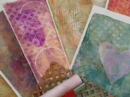 Gelli Plate Patterned Papers.