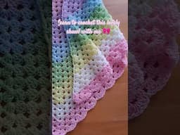 Crochet this lovely shawl with the full length tutorial 🎀 #crochet #shortsyoutube #diy #shorts