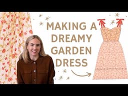 Making a DREAMY garden dress 🦋🌸  | PART 1