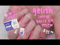 GELISH soft gel BASIX KIT review! | easy & long lasting gel nail extensions