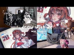 ⋆. 𐙚 draw w/ me + mini vlog 🦋 hutao new skin ✦ gameplay, lewkin haul + try-on, customising my bags