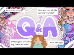 ARTIST Q&A ♡ draw with me: art • youtube • life