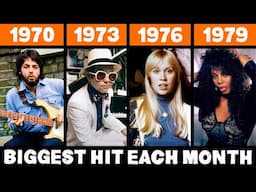 Most Popular Song Each Month in the 70s