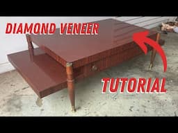 How To: Diamond Veneer Pattern || Ugly Duckling Challenge Hosted by Desert DIY