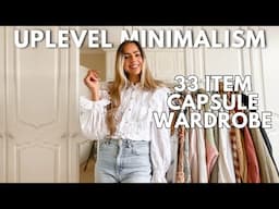 decluttering my closet to 33 ITEMS! minimal capsule wardrobe // project 333 closet declutter with me