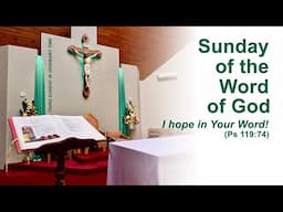 The Word of God Sunday: "I Hope in Your Word" (Ps 119:74)