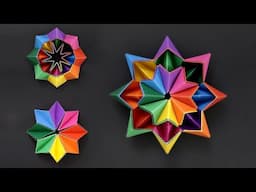 Transforming Origami Star - A Magical Firework Fidget Toy!