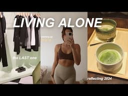 LIVING ALONE: the end of 2024 | reflecting, goals for 2025, lots of talking 🧘🏼‍♀️✨