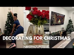 Decorating My Apartment For Christmas!!!| Christmas Tree Decorations| Vlogmas Day 2