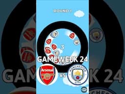 Arsenal vs Man City - MARBLE RACE PREMIER LEAGUE #shorts #premierleague #arsenal #mancity #arsmci