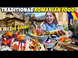 First Time Trying ROMANIAN FOOD! Epic Feast of Mici, Papanasi, Pork Knuckle & More in Bucharest