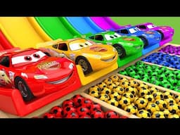 McQueen Car Assembly Surprise Soccer Ball | Street Vehicle with Learn Colors for Kids