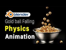 Blender Falling Animation | Blender Physics Animation | Falling Object in Bowl