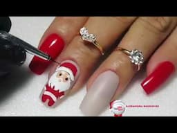 Unhas natalinas (feliz natal 🎅)