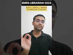 EMRS Librarian Recruitment 2023 || EMRS 2023 || #libraryscience #emrs #emrs_vacancy_2023