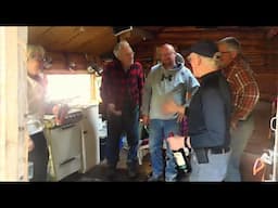 Log Cabin Building Crew Changeout #289-Martin's Old Off Grid Log Cabin