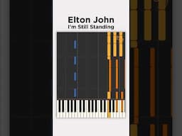 I'm Still Standing (Elton John) - Piano accompaniment tutorial