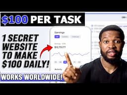 EARN $100 PER TASK | 1 SECRET WEBSITE TO EARN $100 DAILY ONLINE | MAKE MONEY ONLINE 2025 (WORLDWIDE)