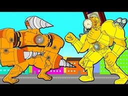 MUSCLE DRILLMAN VS MUSCLE CLOCKMAN! Skibidi Toilets Cartoon Animation